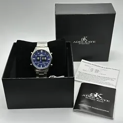 They are just stuck on the protective plastic film. Dont miss out on the chance to add this very nice watch to your...