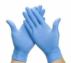 100 SunnyCare Nitrile Medical Exam Chemo Gloves Powder Free (Non Vinyl Latex) S.