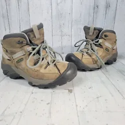 KEEN 1007730 Targhee II Mid Waterproof Women’s Leather Hiking Boots Brown Sz 7.5