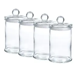 Details: 12 Ounce Glass Apothecary Jars D3.1