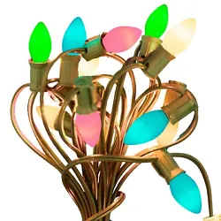 Candelabra Shaped - They look like sparkling candles in the night! Incandescent Lighting - Warm Glowing Bulbs. Steady...