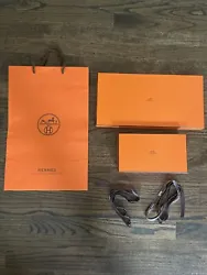 HERMES Empty Gift Storage Boxes with Shopping Bag And Ribbons 8.5x5” and 14x7”.