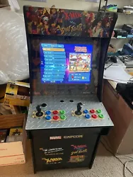 Modded X-Men Vs. Street Fighter Arcade1Up Machine 4200 PRELOADED GamesWORKS PERFECTLY!MODDED TO HOLD 4200 CLASSIC...