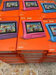 This Amazon Fire 7 Kids Edition tablet features a child-proof case for durability. Amazon Fire 7 Kids Edition 2019...