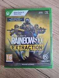 Bonhour,  Je vends le jeu Jeu Xbox One Série X Tom Clancys Rainbow Six Extraction Neuf Sous Blister.  Envoi rapide et...
