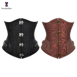 Design: This corset is lace up at the back, it can be adjustable. 5XL 95-100 37.4-39.4. M 65-70 25.6-27.6. S 60-65...