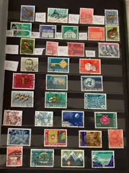 Un lot de timbres Suisse oblitérés 