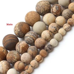 Stone Style: picture jasper. Suit: Making Bracelet ,Necklace ,DIY Jewelry. Item Type: Beads. 4mm 95pcs beads one...