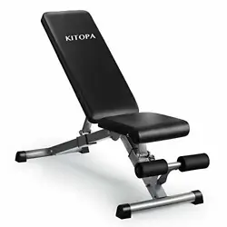 【Ergonomic Weight Bench】: Multifunctional workout weight bench can provide you a variety of exercises. You can pull...