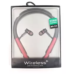 MS-T25 Neckband Wireless Bluetooth Sport Headset RED MS-T25 Neckband Wireless Bluetooth Sport Headset RED. iPhone 6/6s...