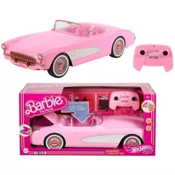 Zoom off to Barbie Land with the Hot Wheels RC Barbie Corvette! Its just like the 1956 Corvette Stingray Barbie drives...