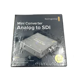 Blackmagic Design Mini Converter - Analogique vers SDI produit neuf emballé, jamais ouvert. Le Blackmagic Analog to...