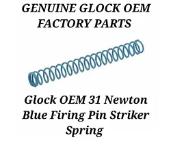 Glock OEM Blue 31 N Firing Pin Striker Spring. Glock factory extra power 31 Newton. Fits all Glock Gen 1 - 5 models...