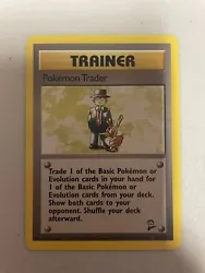Pokemon Trader Trainer 106/130 Base Set 2 Vintage Rare 2000 Pokémon TCG