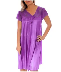 Reasons to fall in love with this nightgown, House Dress, Lounge Dress Soft silky feeling gown that is non-irritating...