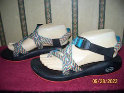 THESE SANDALS ARE IN EXCELLENT CONDITION! THEY HAVE ADJUSTABLE STRAP AND VIBRAM SOLES.