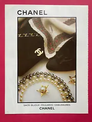 Publicité Chanel. Chanel advertising. fall winter 1980 - 1981. 31,5 x 24 cm. very good condition.