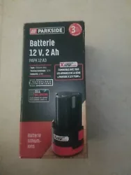 Parkside PAPK 12 A3 12V Batterie Supplémentaire. Article original