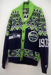 Includes Seahawks logo and founding year.