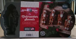 Nordic Ware Nutcracker Sweets Cakelet Pan. Condition is 