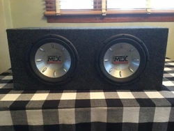 MTX 10” Car Subwoofers Enclosure Box Great Working Condition Indestructible. Thunder 6000 and they hit hard.