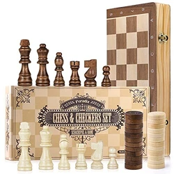 ●【Dames déchecs 2 en 1】Peradix Magnetic Chess est un ensemble 2-en-1, deux façons différentes de jouer offrent...