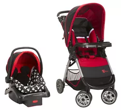 Bring a little magic to your strolls with the Disney Baby Amble Quad Travel System featuring the onBoard™22 Infant...