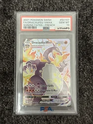 Carte Pokémon Dracaufeu VMax Shiny SV107/SV122 PSA 10 🌟 FR. Boîtier neuf, aucune rayure. Pour plus...