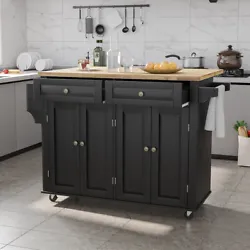 Black with Drop Leaf Countertop White with Drop Leaf Countertop. Mavalous rolling kitchen island, your convenient daily...