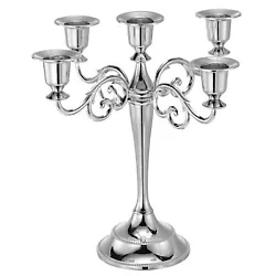Stable and Durable - Metal candlestick stand is made from zinc alloy, rustless and it will never fade, exquisite...
