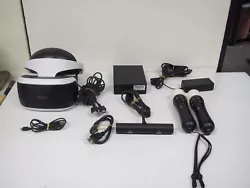 Up For Sale: PlayStation VR PSVR Headset Bundle. Tested and working. Comes with VR Headset, Processor unit CUH_ZVR2,...