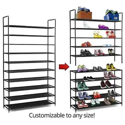 Item Type: Shoe Rack. Material: Non Woven Fabric & Steel. Shoes Capacity: 50 Pairs. 1 x Shoe Rack. Design: Space...