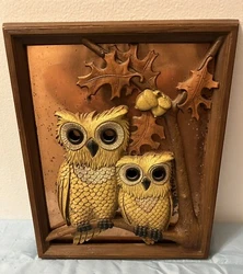 This vintage mid-century owl copper craft wall art decor is a beautiful addition to any collection. The intricate...