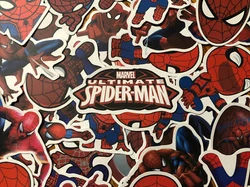 Spiderman Cartoon assorted Stickers (quantity 10).  These are high quality Spider-Man stickers! each order comes with...
