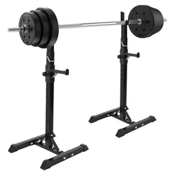 Adjustable Squat Rack Squat Rack Barbell Free Bench Press Portable Dumbbell Rack. Suitable for any scene: very suitable...
