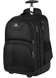 COMPARTMENT: Rolling backpack built-in separate fully-padded laptop pocket hold laptops less than 15 6 Inch as well as...