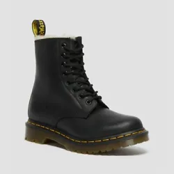 Discover the perfect winter footwear with the Dr. Martens Womens 1460 Serena Faux Fur Lined Lace Up Boots. Crafted for...