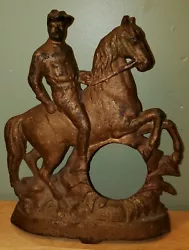 IT WOULD LOOK GREAT AS A CLOCK. OR EVEN A PIECE OF ART. THIS PIECE IS VERY RARE. ITS IN OVER ALL GOOD SHAPE.