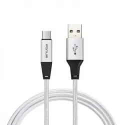 Durable Braided 6ft Long Type-C USB Cable Sync Wire USB-C Power Data Cord [Rapid Charging] White - 15AW-26-69162489....