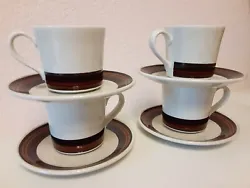 Royal Doulton LAMBETHWARE Bistro 1978 LS1035 Tea Cup and Soucer 4sets. Condition is 