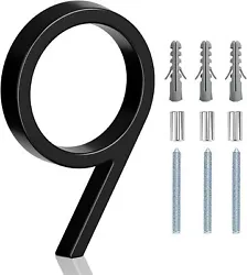 These house numbers can be installed on wood, block, brick, or concrete. Stainless Steel Screws.