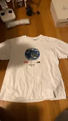 Supreme The North Face One World Tee Size Medium, Worn Only A Handful Of Times.
