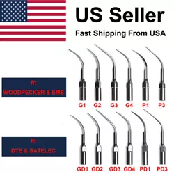 G1,G2,G3,G4,P1,P3 is suitable for WOODPECKER and EMS dental scalers. PD1: Perio thin scaling tip; Remove subgingival...
