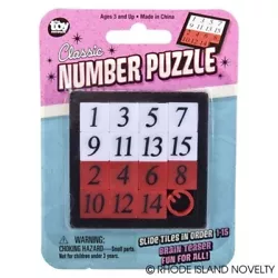 Slide the numbers around to mix up the plastic puzzle and then try putting them back in order.