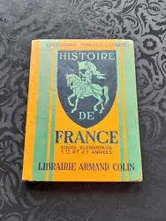 HISTOIRE DE FRANCE.1955 BON ETAT. LECONS DE CHOISES BON ETAT. 1968 DOS UN PEU TACHE. GRAMMAIRE1957 BON ETAT.