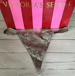 Vintage Victoria Secret NWT silver gray thong . Strap type back and pretty patch in front that glistens .I have a crate...