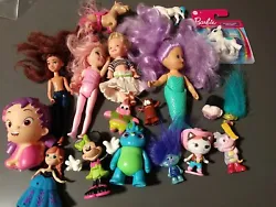 20 pc Mixed lot of Dolls Dolls & Toys Mattel Disney Trolls Barbie cake toppers.