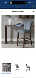 Elevate the style of your home bar or kitchen with this stunning 30-inch bar stool in Colfax blue. Designed by Madison...