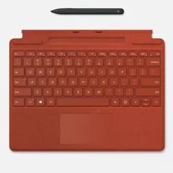 Microsoft Surface Pro 8 X Cover Alcantara Con PEN Poppy Red 8x6-00030 Custodia T. Plus économique. Expirant bientôt....