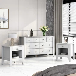 Make comfort, style, and relaxation your top priorities with our incredible bedroom set. This three-piece set includes...